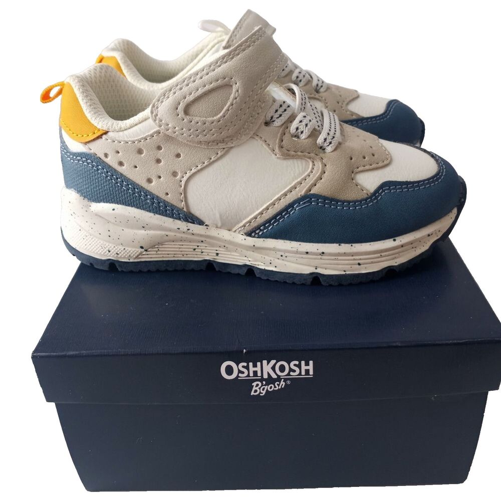 OshKosh B’gosh Toddler Casual Sneakers Blue White Size 10 - Picture 4 of 10